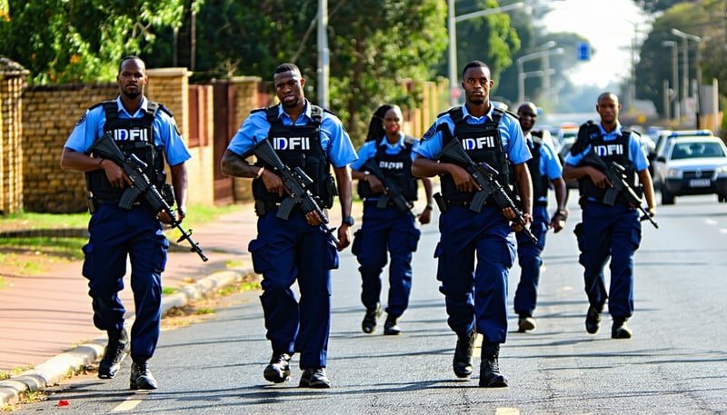 Ipfi Royal Security officers conducting a patrol in Pretoria